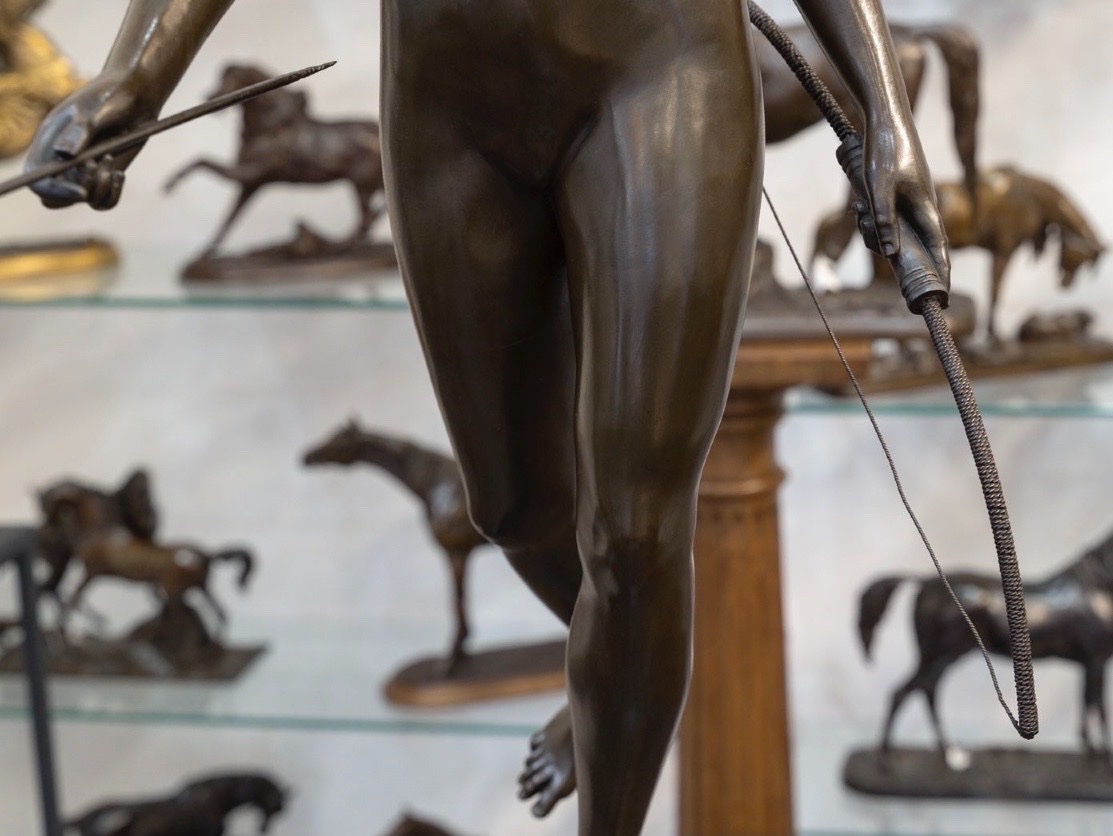 Sculpture - Diana The Hunter , Jean-antoine Houdon (1741–1828) - Bronze-photo-3