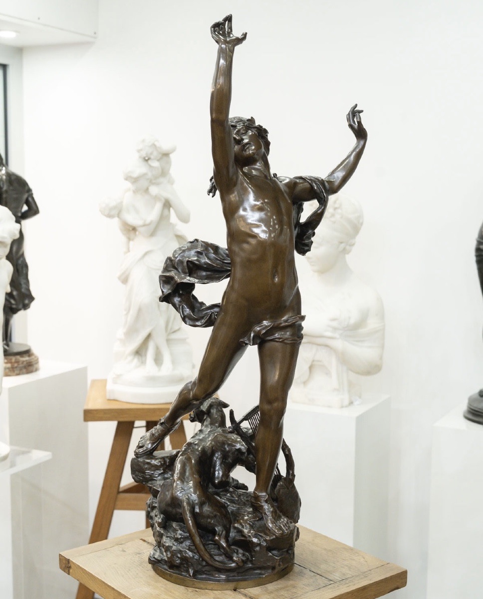 Sculpture - Orpheus In The Underworld, Charles Raoul Verlet (1857-1923), F Barbedienne - Bronze-photo-2