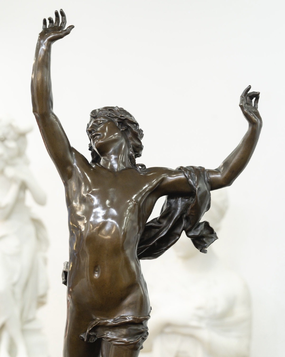 Sculpture - Orpheus In The Underworld, Charles Raoul Verlet (1857-1923), F Barbedienne - Bronze-photo-3