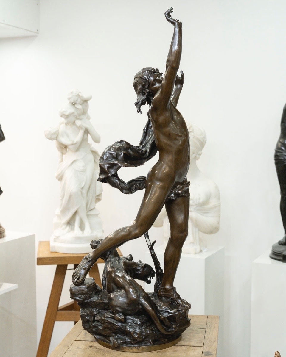 Sculpture - Orpheus In The Underworld, Charles Raoul Verlet (1857-1923), F Barbedienne - Bronze-photo-4