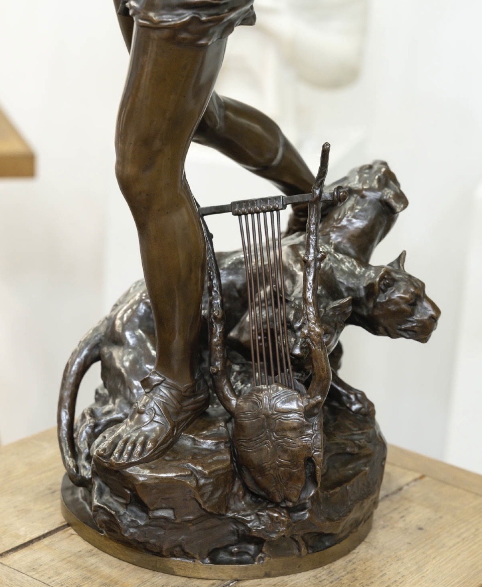 Sculpture - Orpheus In The Underworld, Charles Raoul Verlet (1857-1923), F Barbedienne - Bronze-photo-4