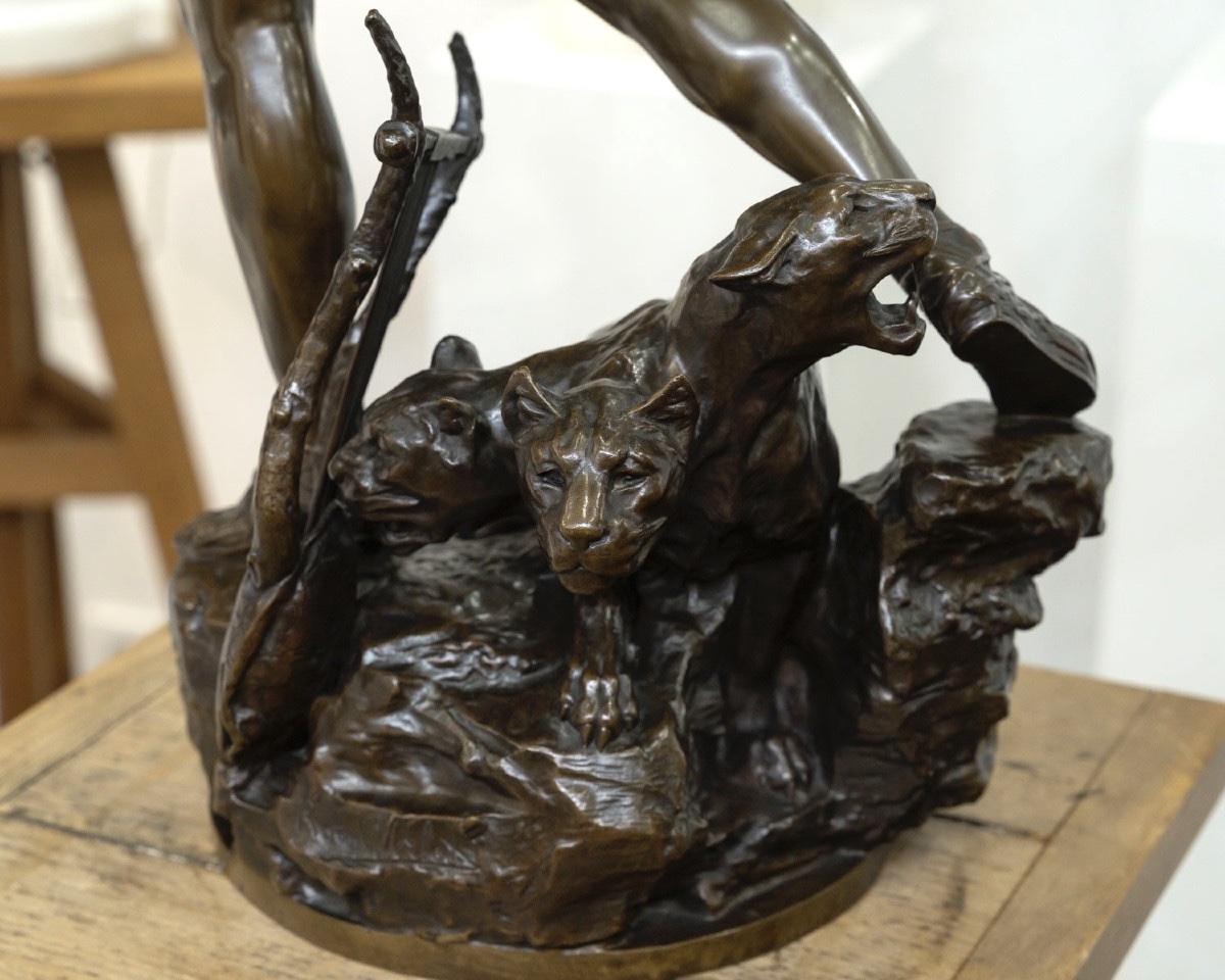Sculpture - Orpheus In The Underworld, Charles Raoul Verlet (1857-1923), F Barbedienne - Bronze-photo-5