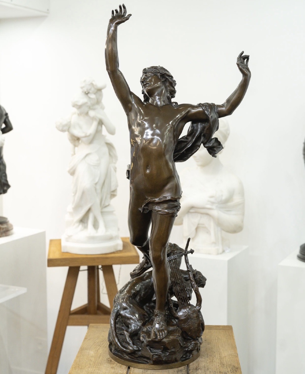 Sculpture - Orpheus In The Underworld, Charles Raoul Verlet (1857-1923), F Barbedienne - Bronze