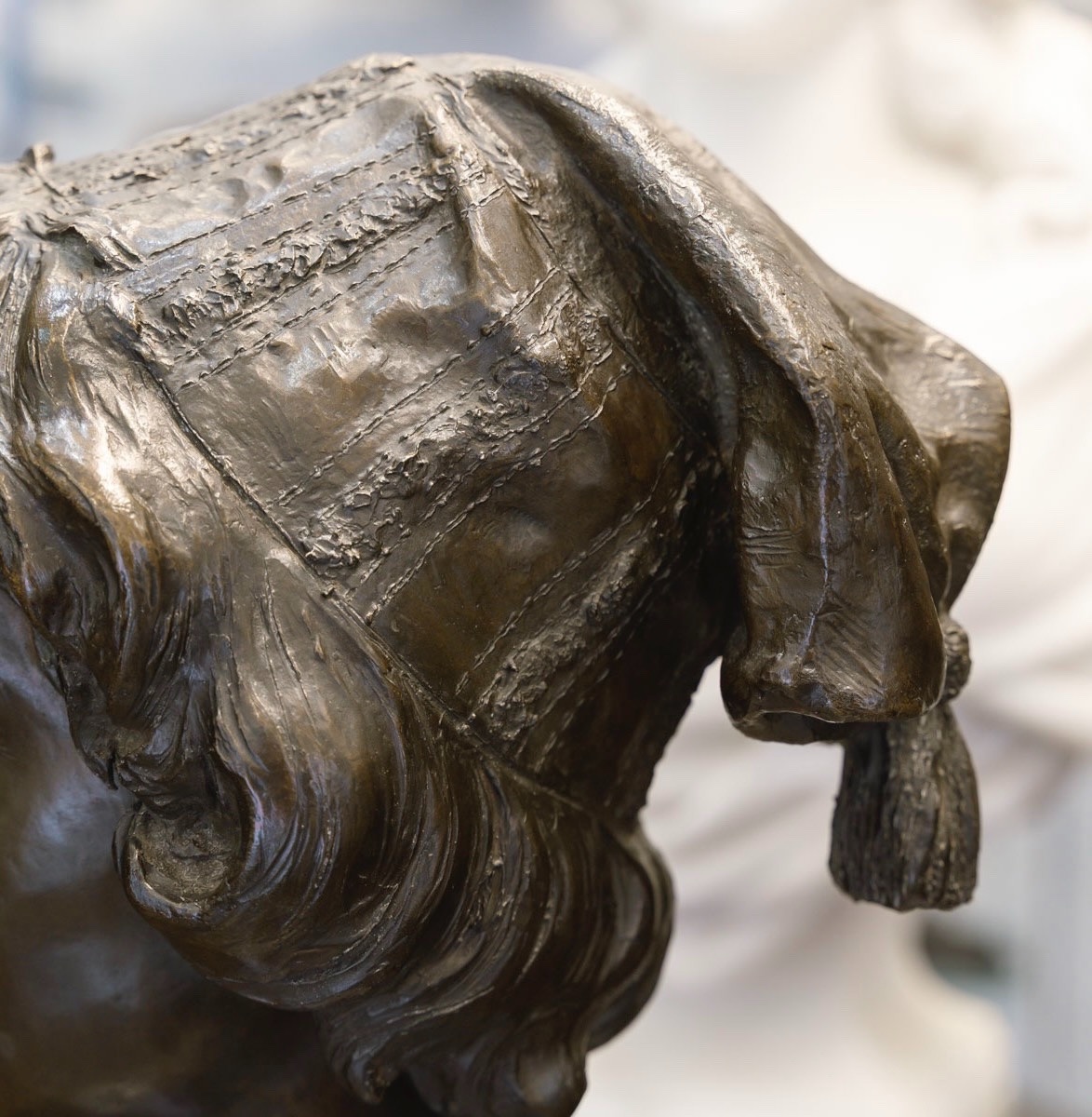 Sculpture - The Florentine Singer , Alphonse Van Beurden (1854 -1938) - Bronze-photo-5