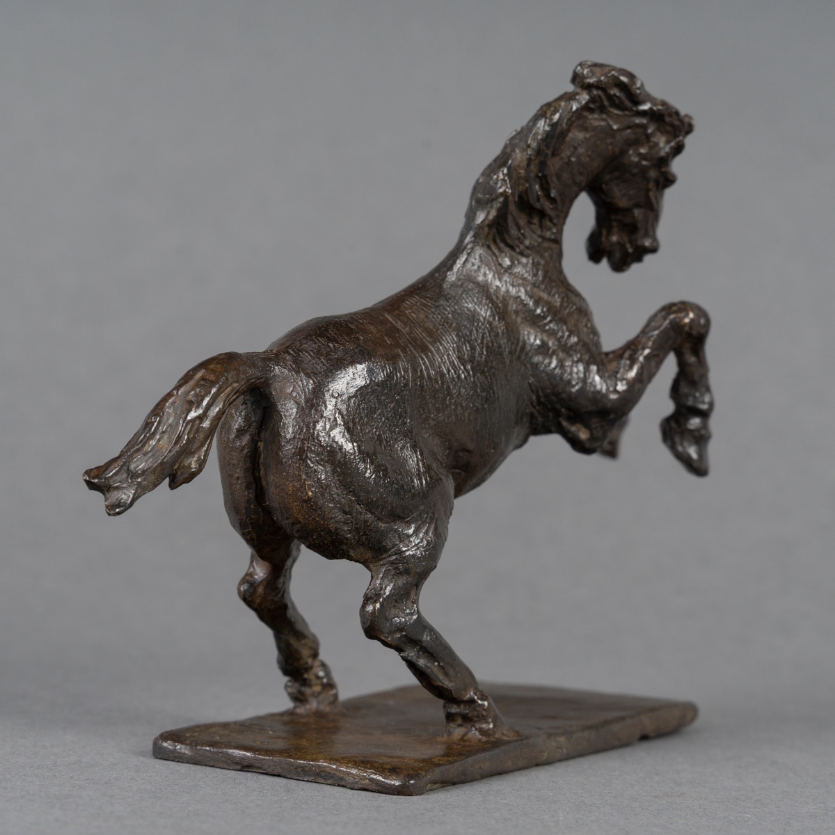 SCULPTURE - LE CHEVAL CABRÉ , FRANCIS POIRIER SCULPTEUR - BRONZE-photo-4