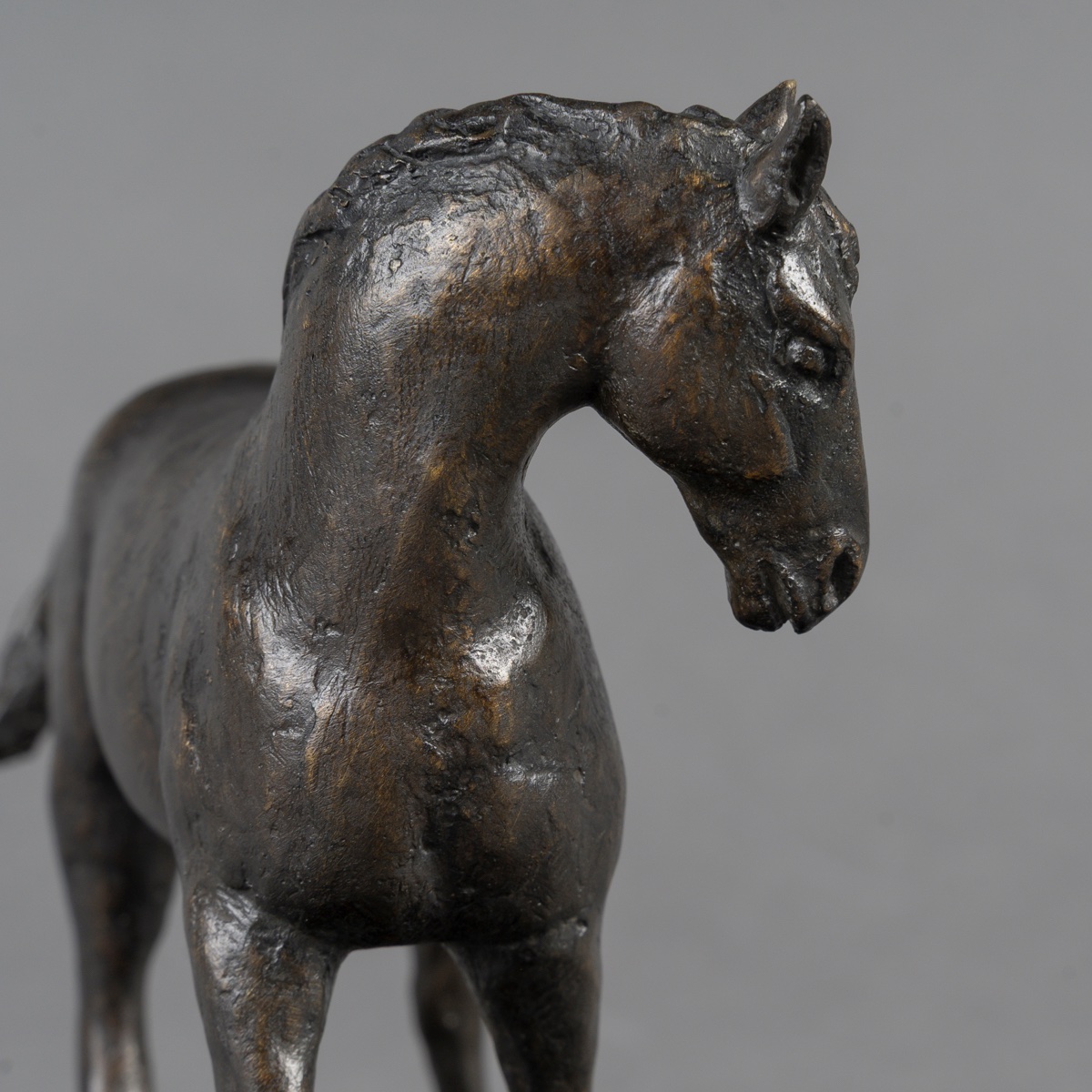 SCULPTURE - CHEVAL À L’ ARRÊT , GUILLAUME (XXème) Et ÉMILE GODARD (1911-1971) FONDEUR - BRONZE-photo-5