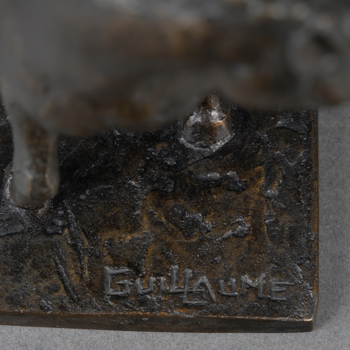 SCULPTURE - CHEVAL À L’ ARRÊT , GUILLAUME (XXème) Et ÉMILE GODARD (1911-1971) FONDEUR - BRONZE-photo-6