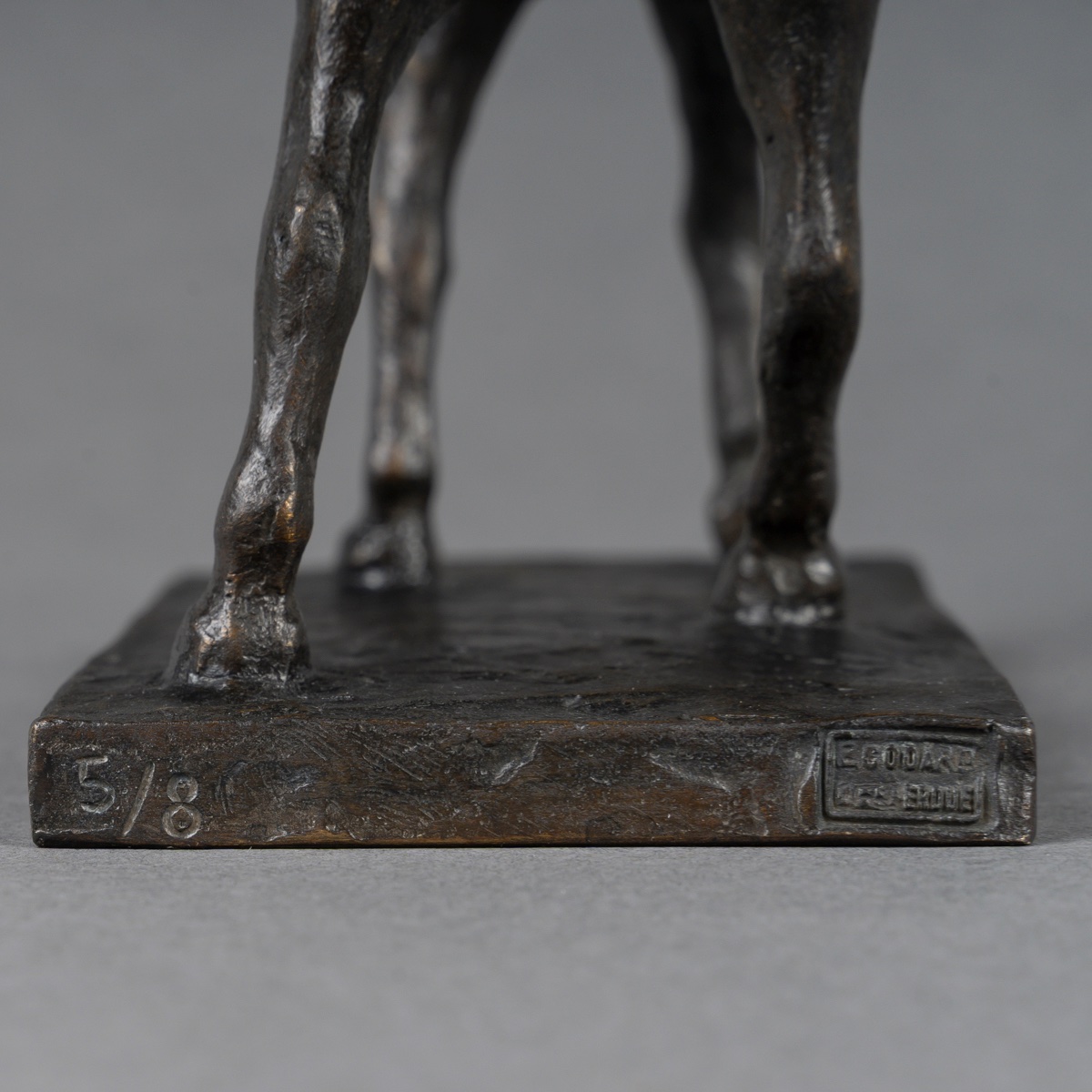SCULPTURE - CHEVAL À L’ ARRÊT , GUILLAUME (XXème) Et ÉMILE GODARD (1911-1971) FONDEUR - BRONZE-photo-7