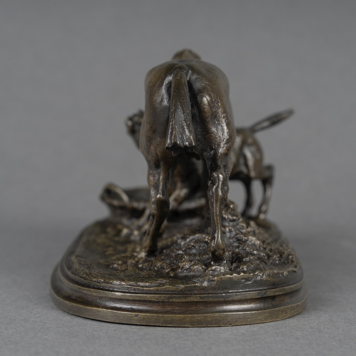 SCULPTURE - LA POULINIÈRE , PIERRE - JULES MÊNE (1810-1879) - BRONZE -photo-2