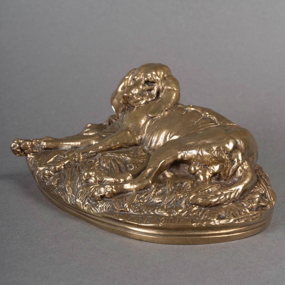 Sculpture - Pack Dog , Emmanuel Fremiet (1824–1910) - Bronze-photo-1