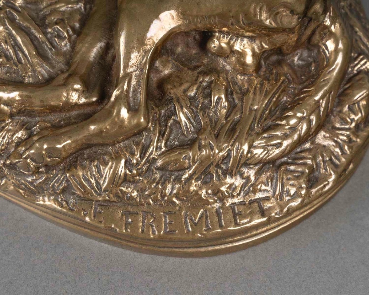 Sculpture - Pack Dog , Emmanuel Fremiet (1824–1910) - Bronze-photo-3