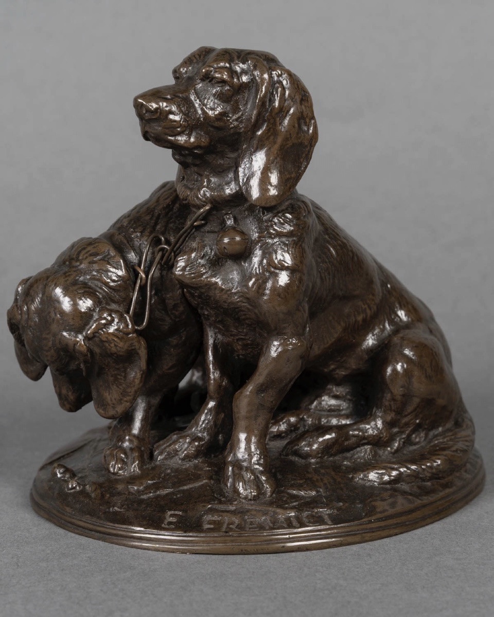  The Two Bassets , "ravageot And Ravageode" By Emmanuel Fremiet (1824–1910) -photo-2