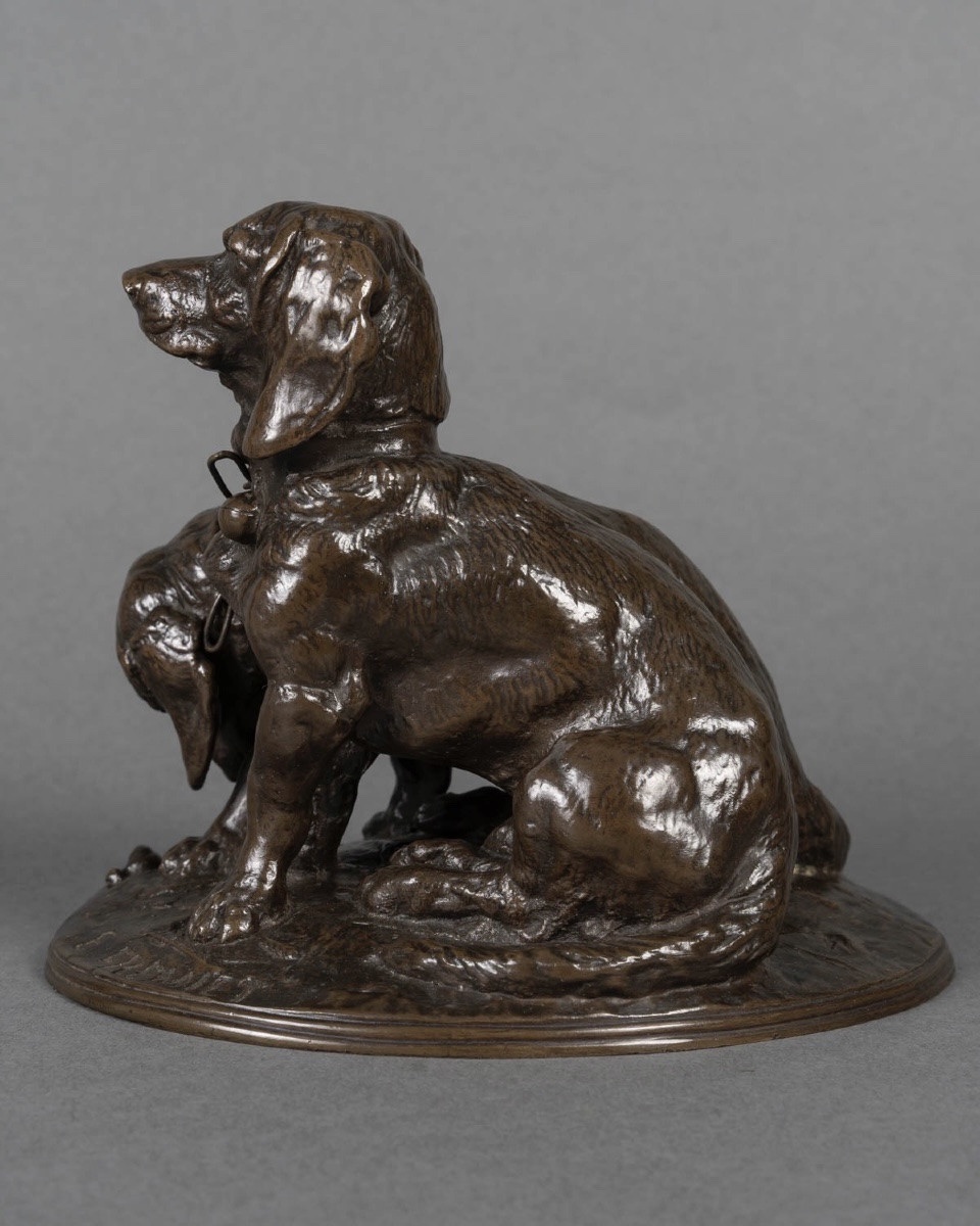  The Two Bassets , "ravageot And Ravageode" By Emmanuel Fremiet (1824–1910) -photo-3