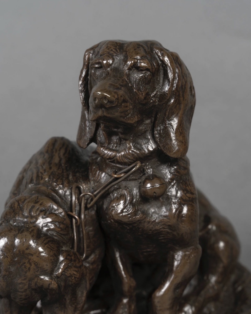  The Two Bassets , "ravageot And Ravageode" By Emmanuel Fremiet (1824–1910) -photo-4