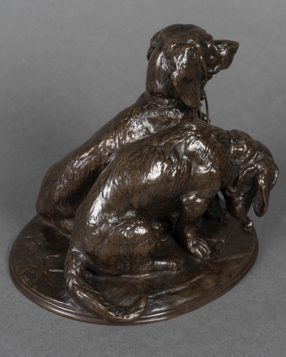  The Two Bassets , "ravageot And Ravageode" By Emmanuel Fremiet (1824–1910) -photo-2