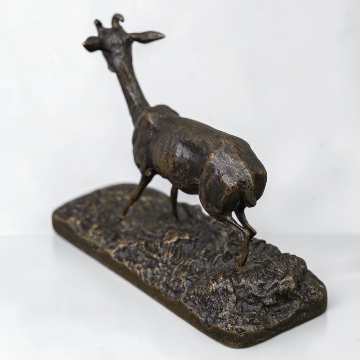 Sculpture - Female Algerian Gazelle , Pierre - Jules Mêne (1810–1879) - Bronze-photo-2
