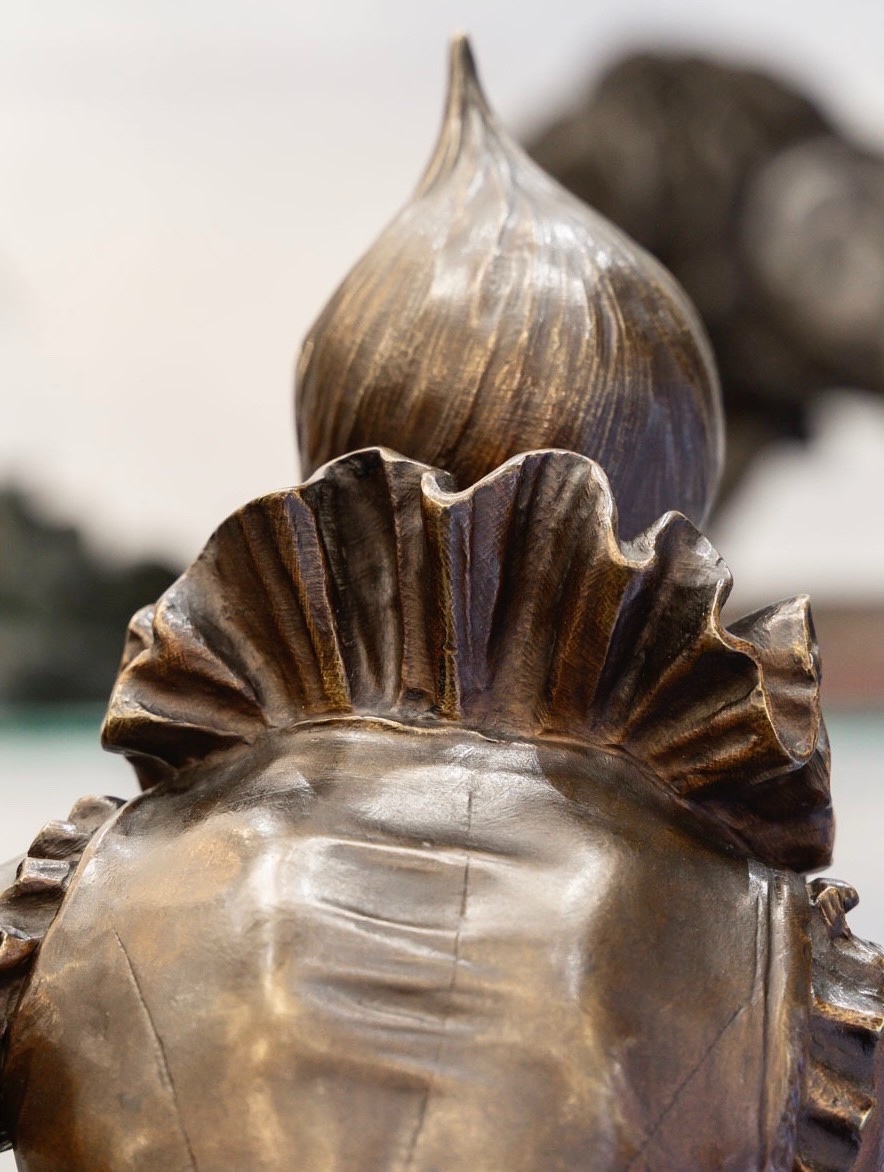 SCULPTURE - LA DRESSEUSE DE CHIEN , VINCENT DÉSIRÉ FAURE DE BROUSSÉ (1843-1908) - BRONZE  -photo-3