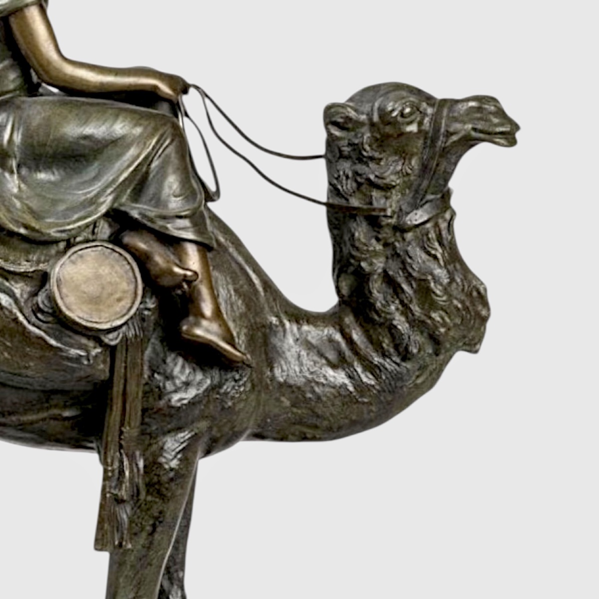 Sculpture - Jeune Méhariste Au Dromadaire , Antoine BOFILL (1875-1921) - Bronze-photo-1