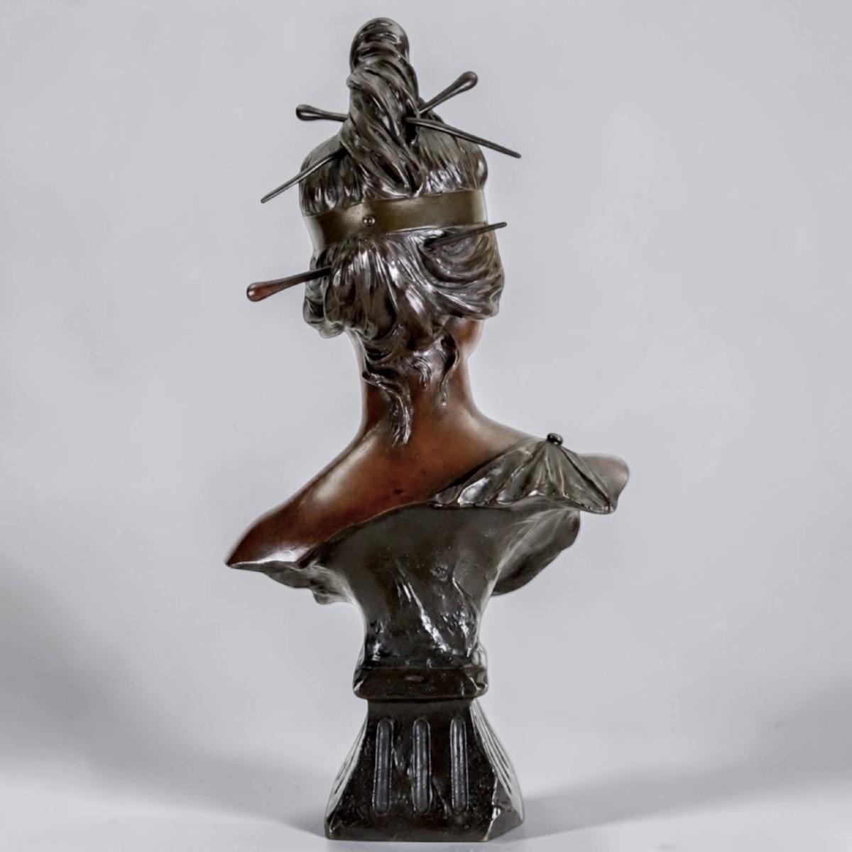 Sculpture - BAKIE , Allégorie De La Nubie Par GEORGES CHARLES COUDRAY (1862-1944) - Bronze-photo-3