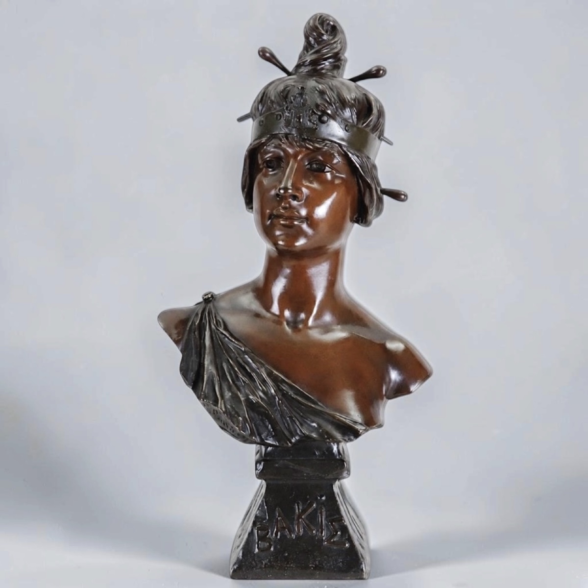 Sculpture - BAKIE , Allégorie De La Nubie Par GEORGES CHARLES COUDRAY (1862-1944) - Bronze