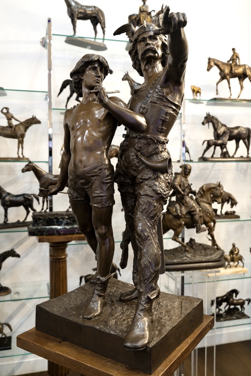 Sculpture - Pro Patria , Emile - Louis Laporte (1858–1907) - Bronze -photo-2