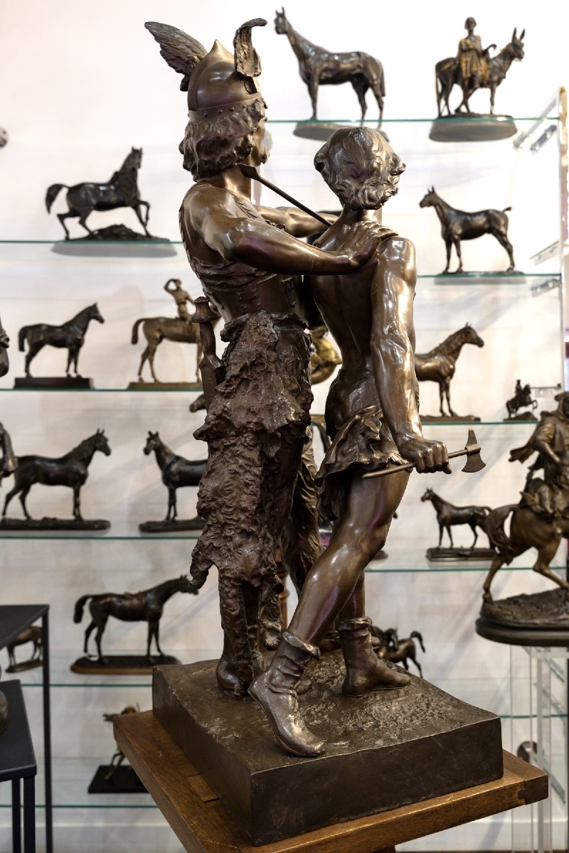 Sculpture - Pro Patria , Emile - Louis Laporte (1858–1907) - Bronze -photo-2