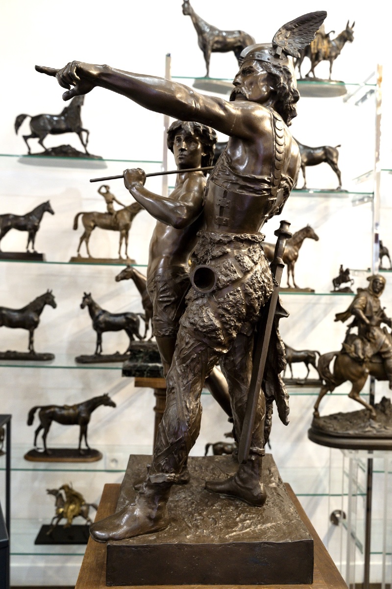 Sculpture - Pro Patria , Emile - Louis Laporte (1858–1907) - Bronze -photo-3