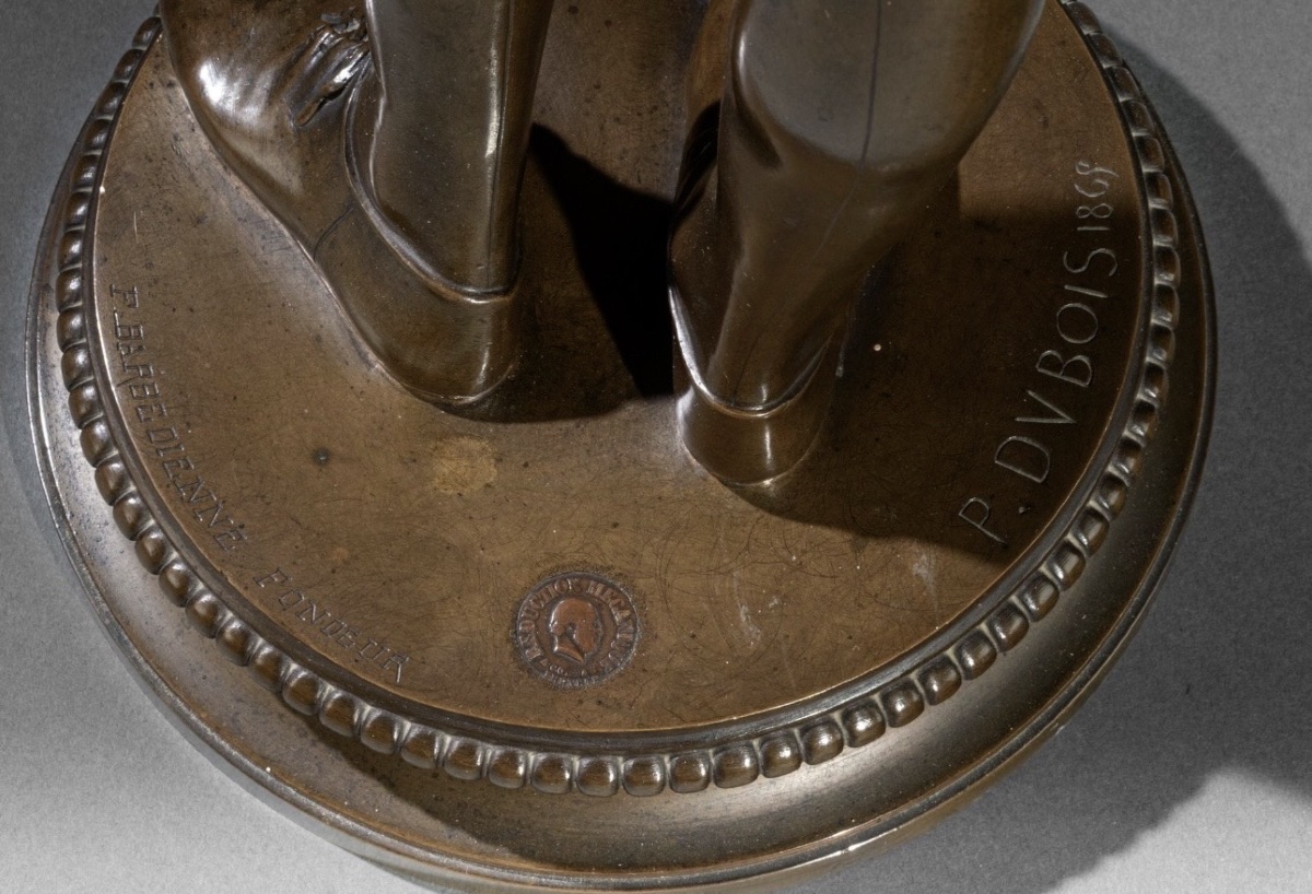 Sculpture  - Le Chanteur Florentin , Paul Dubois (1829-1905) / F.Barbedienne Fondeur - Bronze-photo-5