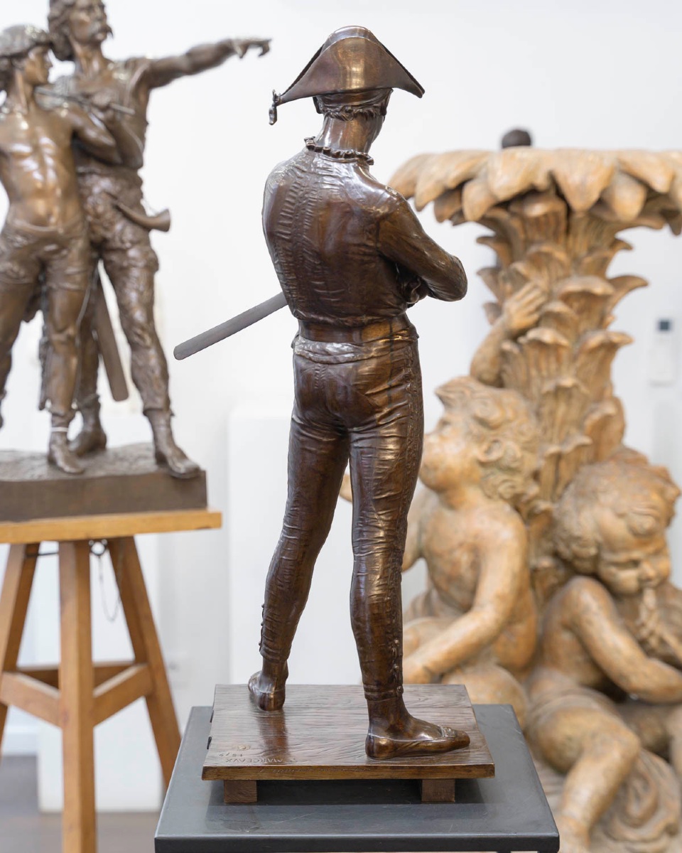 Sculpture - Harlequin , Rene De Saint - Marceaux (1845–1915) / F. Barbedienne Foundry - Bronze-photo-4