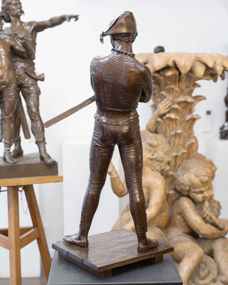 Sculpture - Harlequin , Rene De Saint - Marceaux (1845–1915) / F. Barbedienne Foundry - Bronze-photo-5