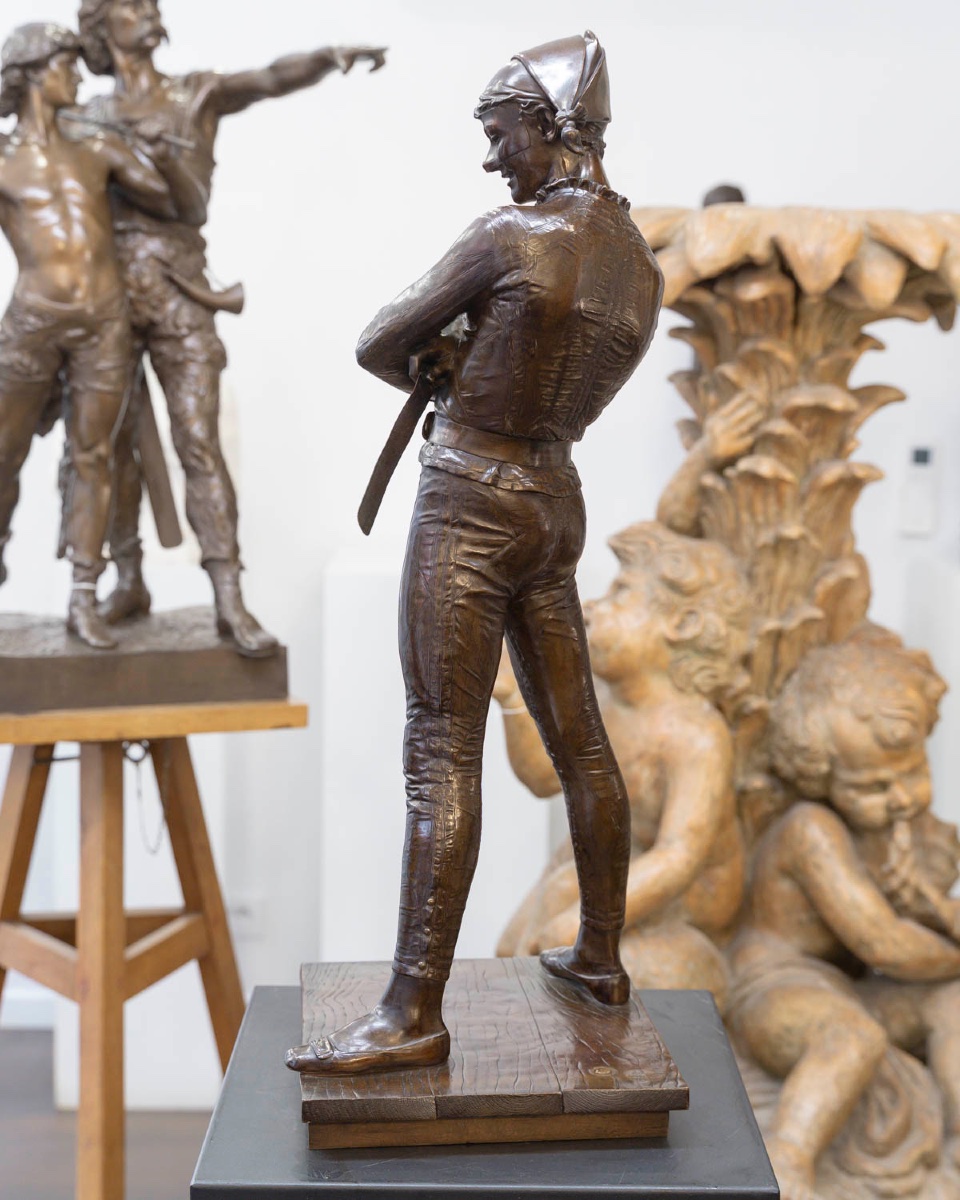 Sculpture - Harlequin , Rene De Saint - Marceaux (1845–1915) / F. Barbedienne Foundry - Bronze-photo-6