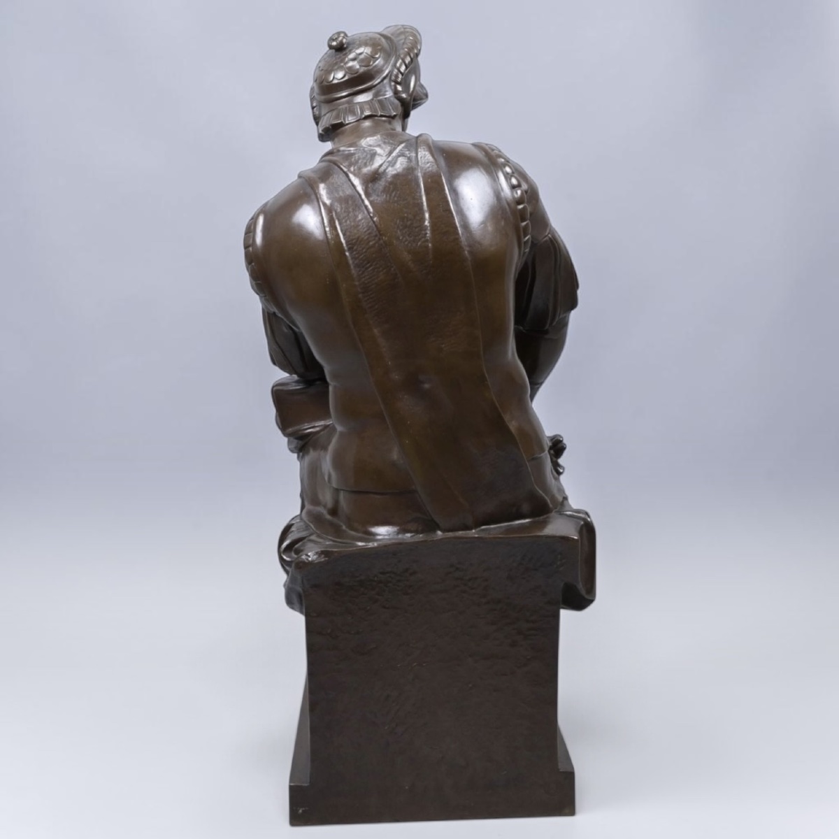 Sculpture - The Thinker , Michel - Ange (1475–1564) / F. Barbedienne Foundry - Bronze -photo-4