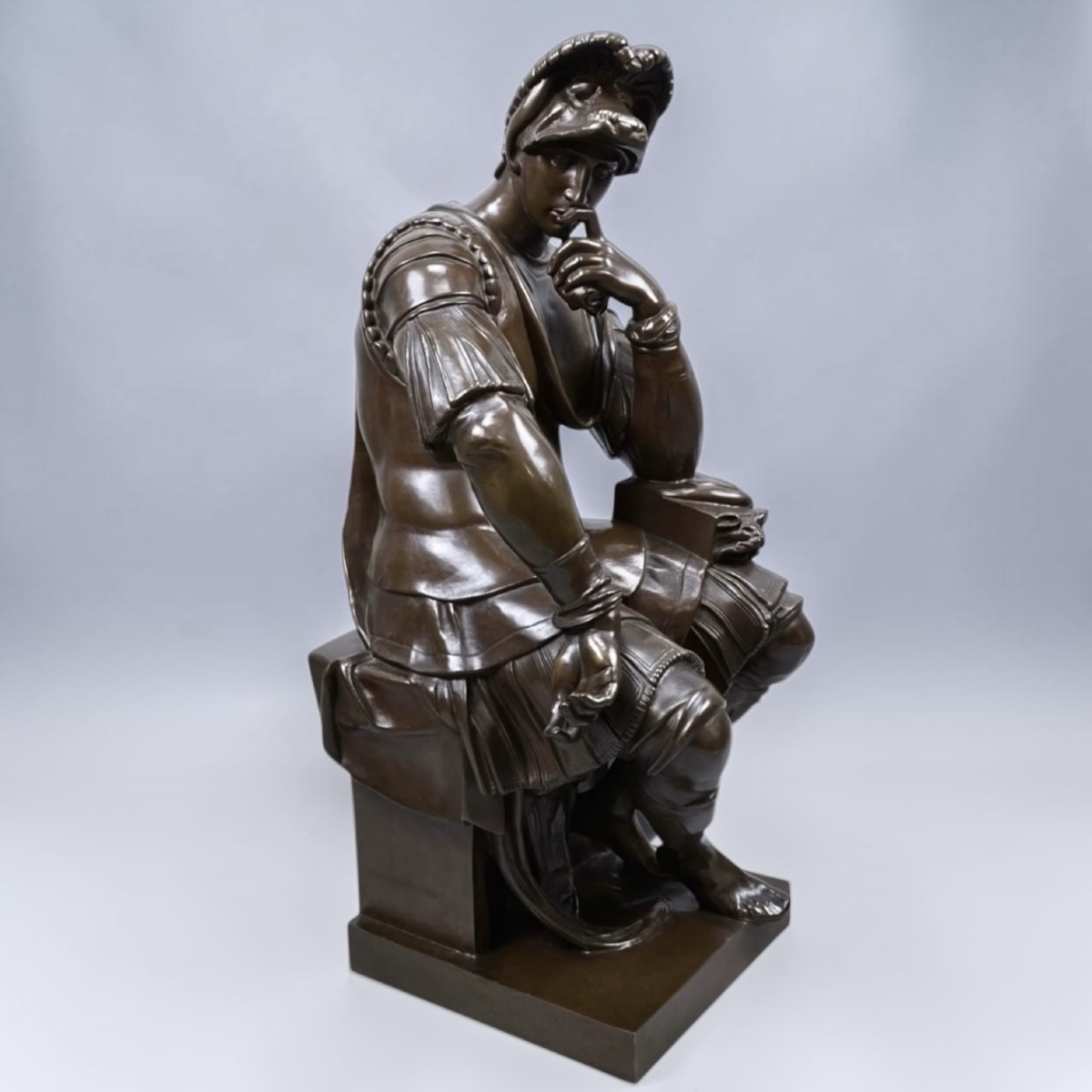 Sculpture - The Thinker , Michel - Ange (1475–1564) / F. Barbedienne Foundry - Bronze 