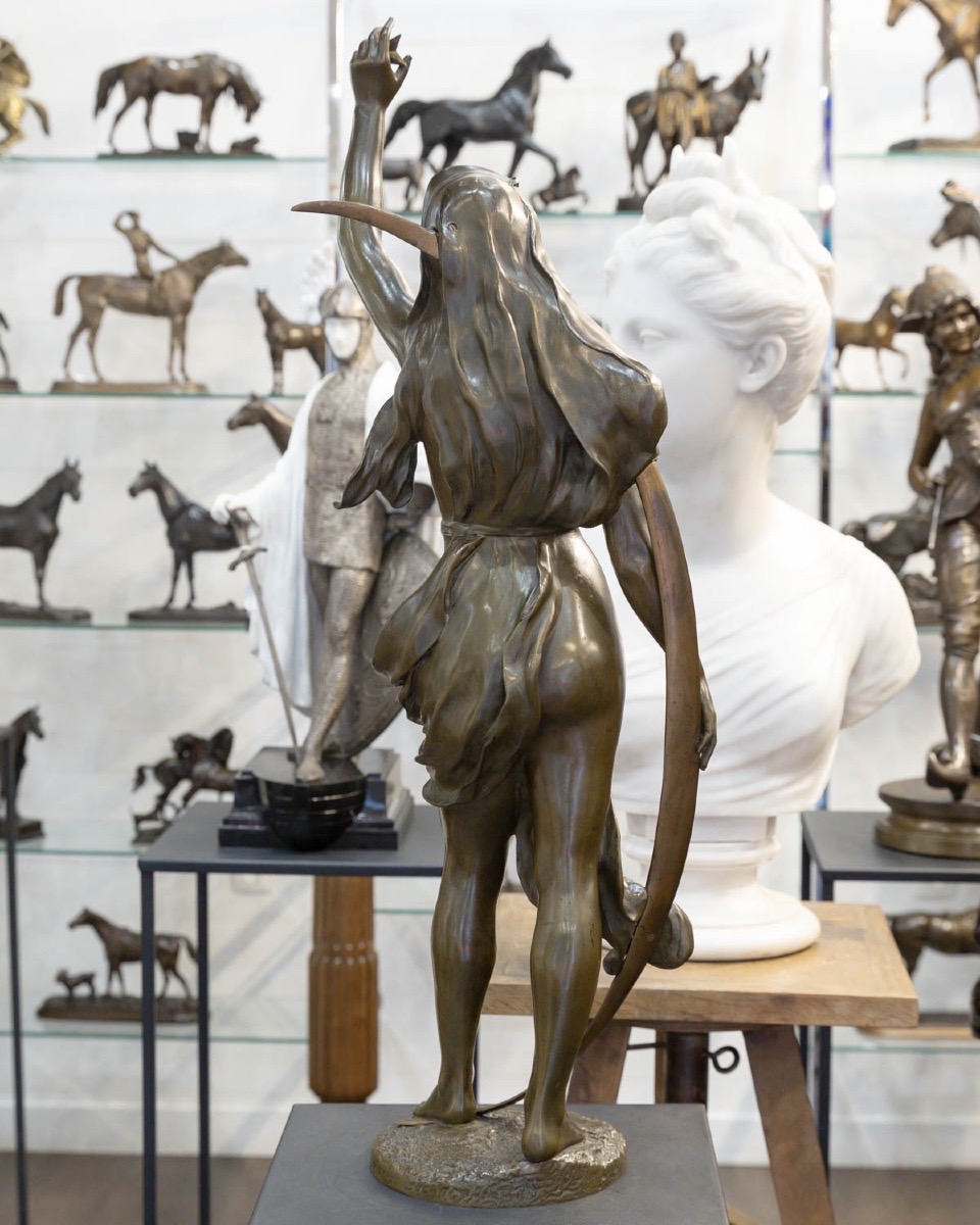 Sculpture - The Shepherd’s Star ,  Henri - Louis Levasseur (1853-1934)- Bronze-photo-2
