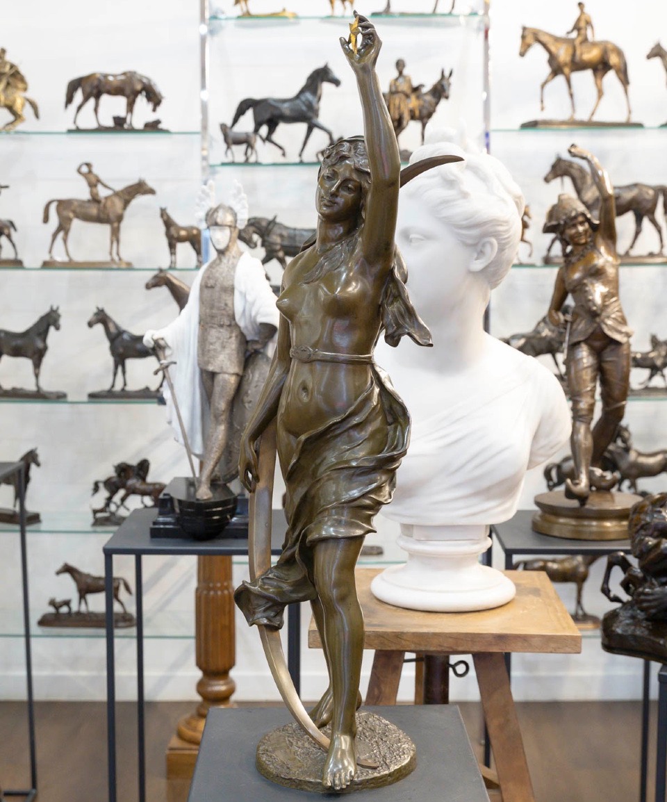 Sculpture - The Shepherd’s Star ,  Henri - Louis Levasseur (1853-1934)- Bronze-photo-3
