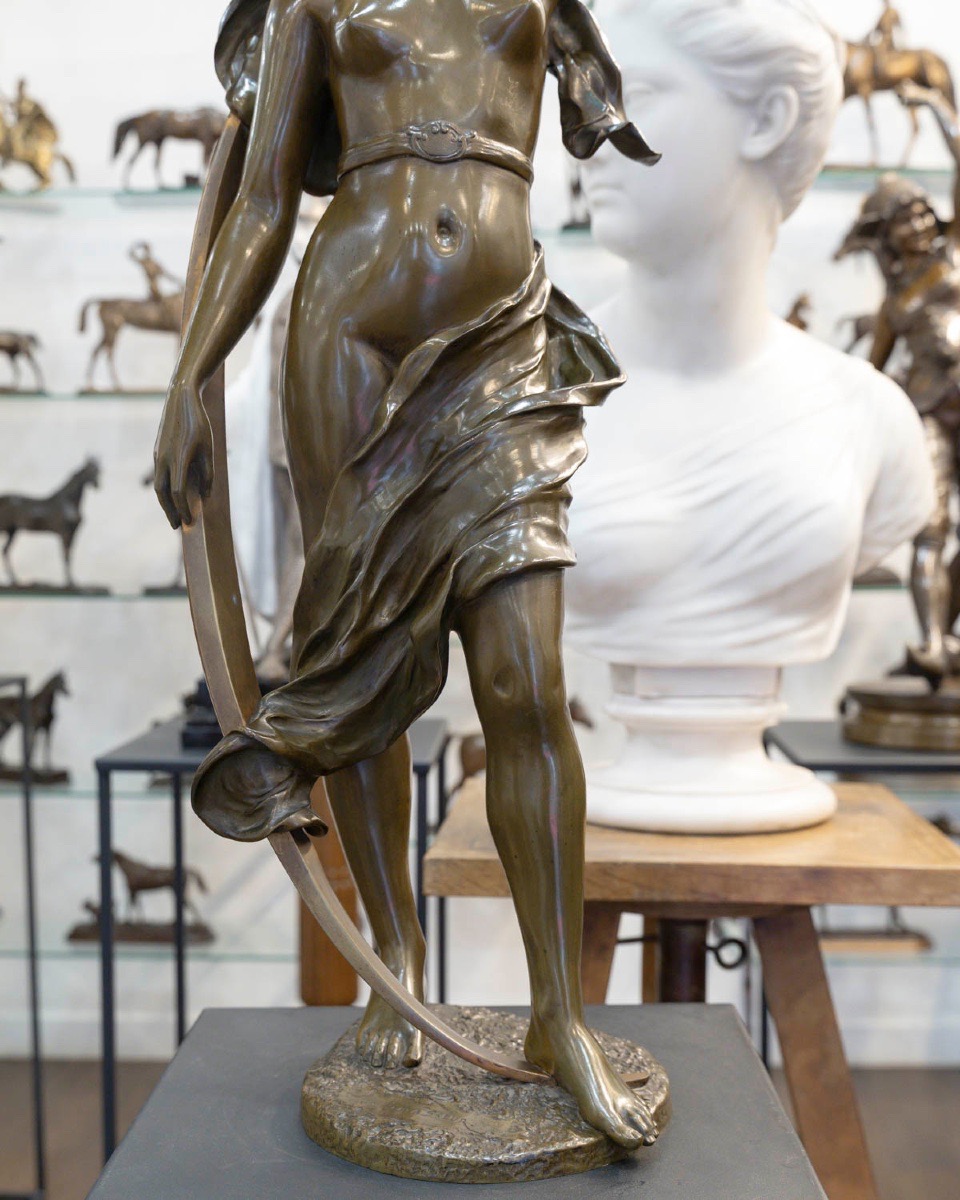 Sculpture - The Shepherd’s Star ,  Henri - Louis Levasseur (1853-1934)- Bronze-photo-4