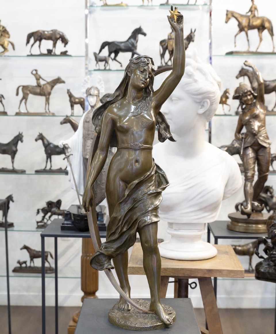Sculpture - The Shepherd’s Star ,  Henri - Louis Levasseur (1853-1934)- Bronze