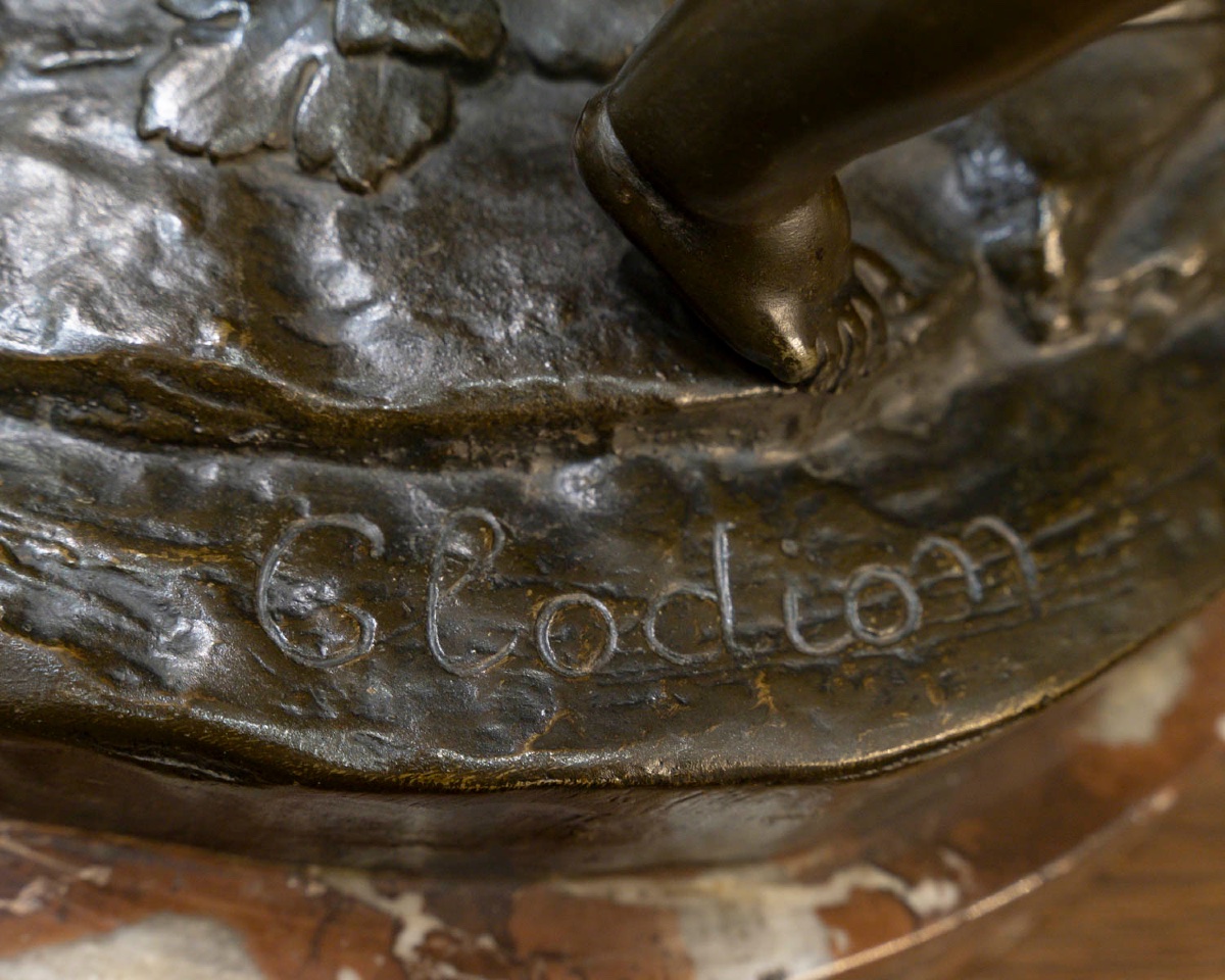 Groupe en bronze , Le Triomphe de Bacchus , Claude Michel dit Clodion (1738-1814)-photo-5