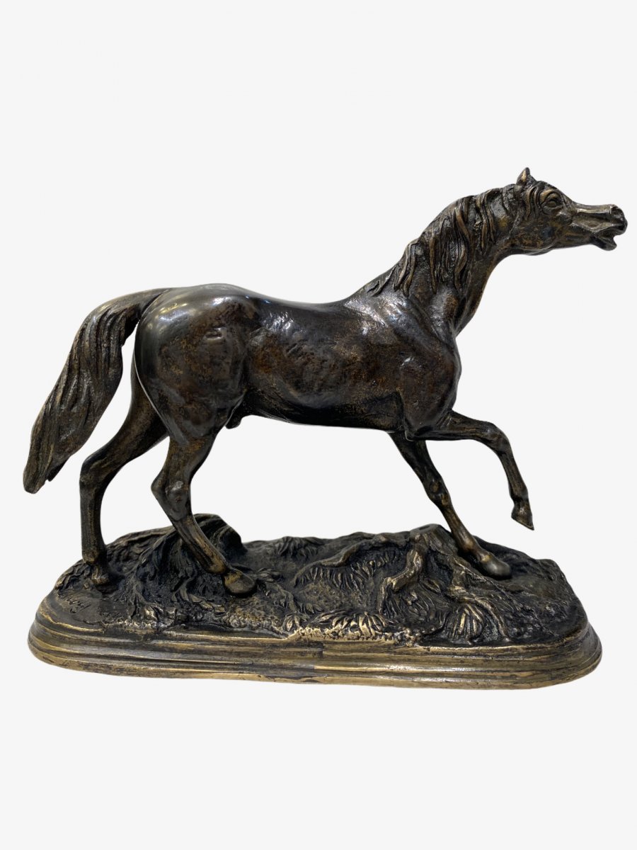 Horse By Jules Moigniez (1835-1894)-photo-2