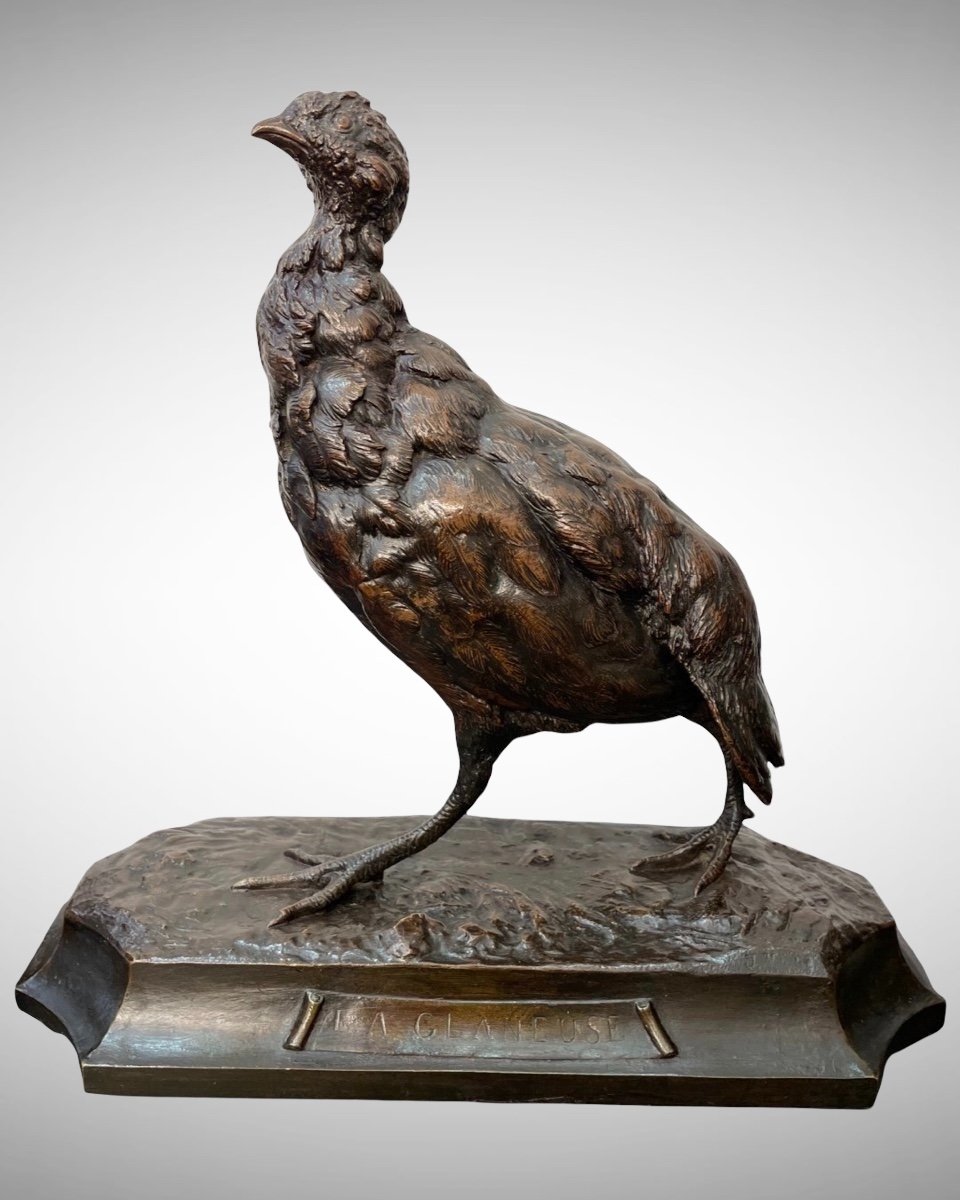 Sculpture - La Glaneuse Par Jules Moigniez - Bronze (1835-1894)