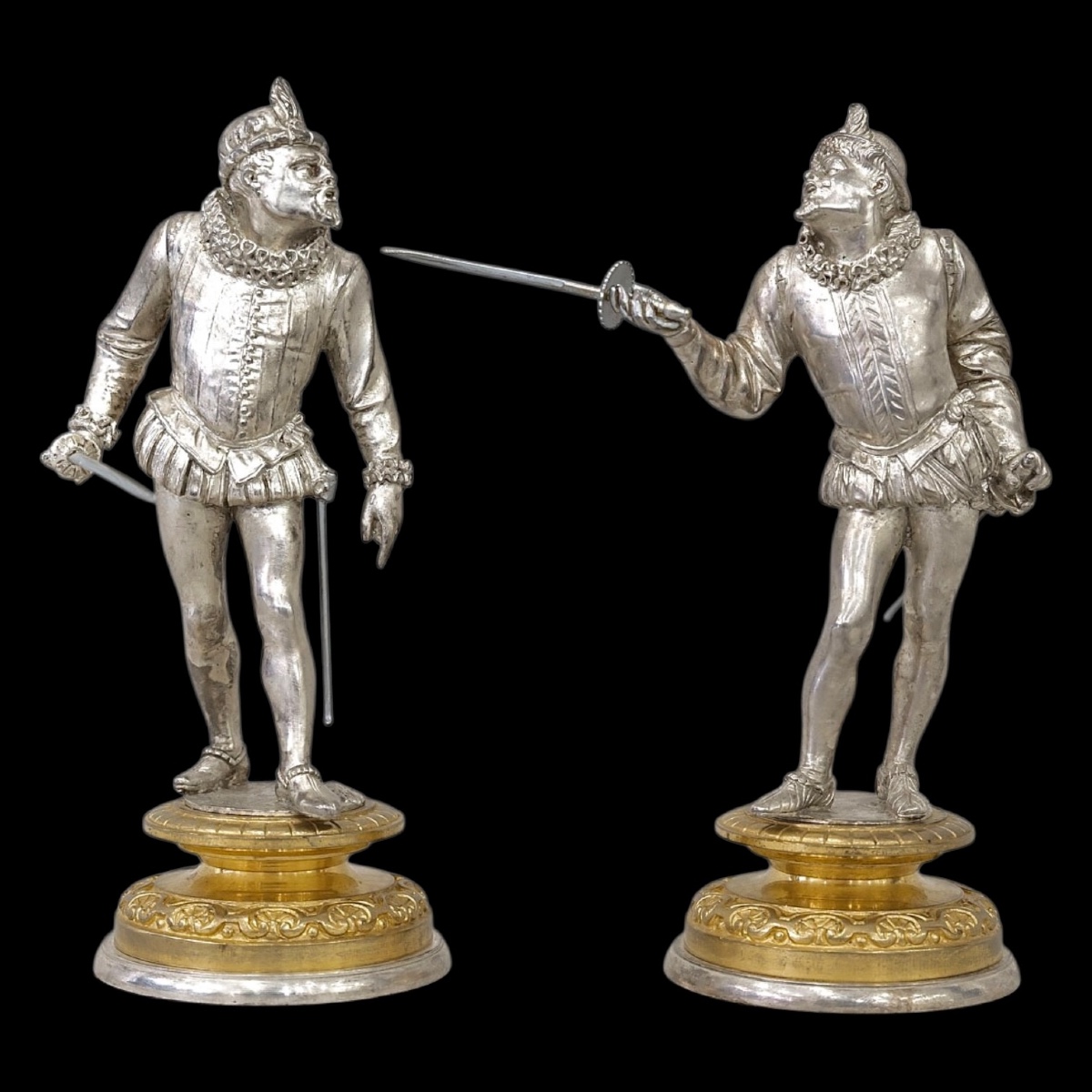 Pair Of Duelists  , Emile Guillemin (1841-1907) - Bronze