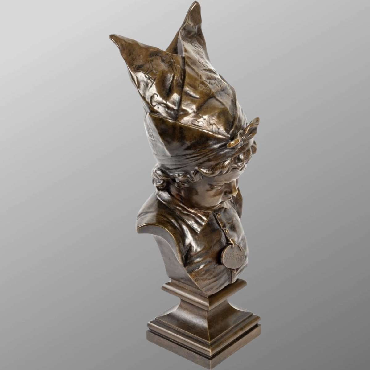Sculpture - In Penance , Nicolas Lecornet Dit Lecorney - Bronze -photo-2