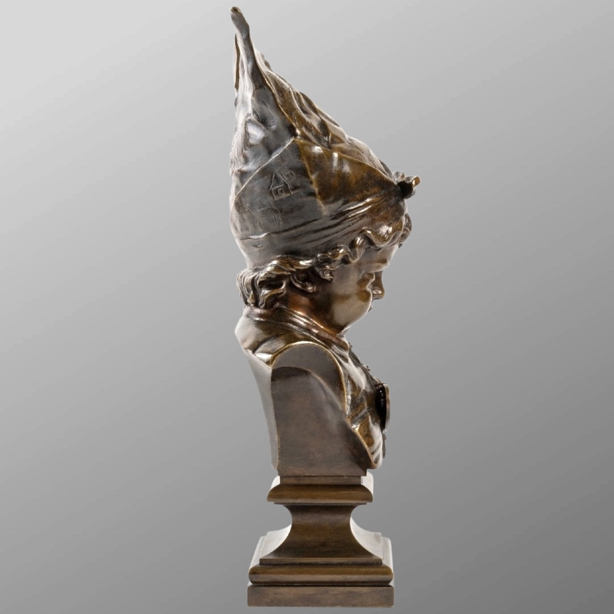 Sculpture - In Penance , Nicolas Lecornet Dit Lecorney - Bronze -photo-4
