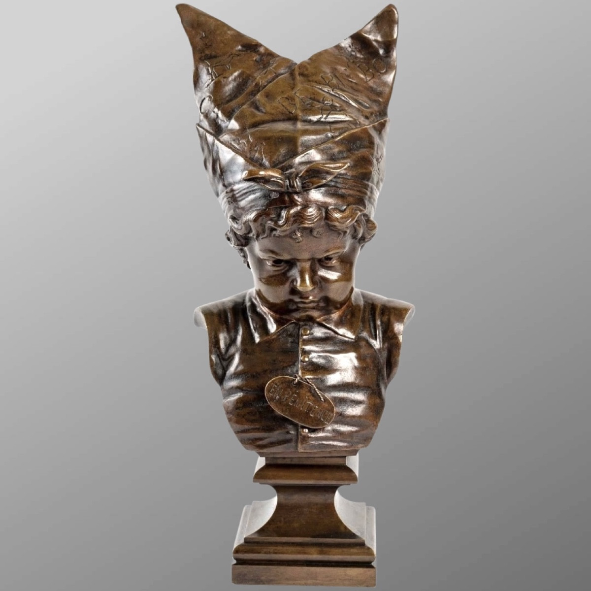 Sculpture - In Penance , Nicolas Lecornet Dit Lecorney - Bronze 