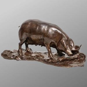 Sculpture - Truie , Tommaso Campaiola - Bronze 