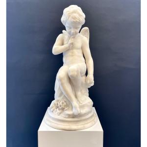 Sculpture - Threatening Love , Etienne - Maurice Falconet (1716-1791) - Alabaster