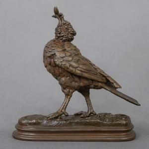Sculpture - The Bird With The Bee , Jules Moigniez (1835-1894) - Bronze