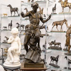 Sculpture - " The Sower Of Ideas" , Emile - Louis Picault (1833-1915) - Bronze 