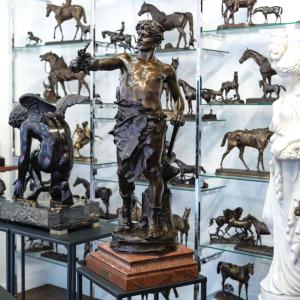 Sculpture - The Work , Eugene Marioton (1857-1933) - Bronze