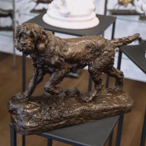 Sculpture  - Le Chien Marco , Charles Valton (1851-1918) - Bronze 